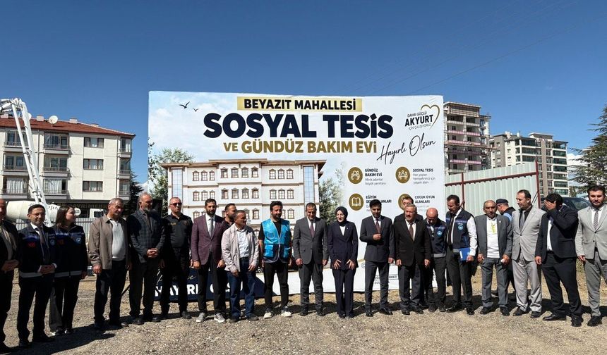 Akyurt'a Büyük Yatırım: Beyazıt Mahallesi Sosyal Tesis ve Gündüz Bakım Evi’nin Temeli Atıldı