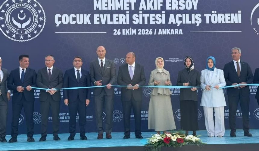 Pursaklar'da Mehmet Akif Ersoy Çocuk Evleri Sitesi'nin Açılış Töreni Gerçekleşti
