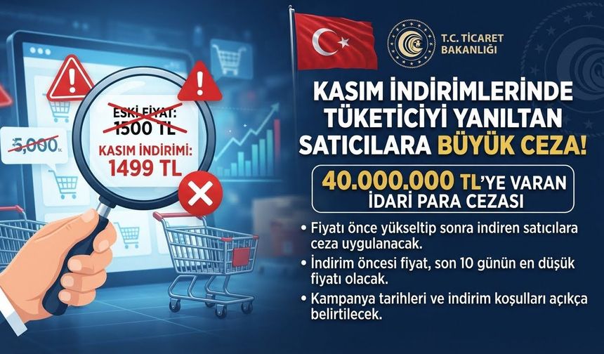 Kasım İndirimlerine Ticaret Bakanlığı'ndan Sıkı Takip