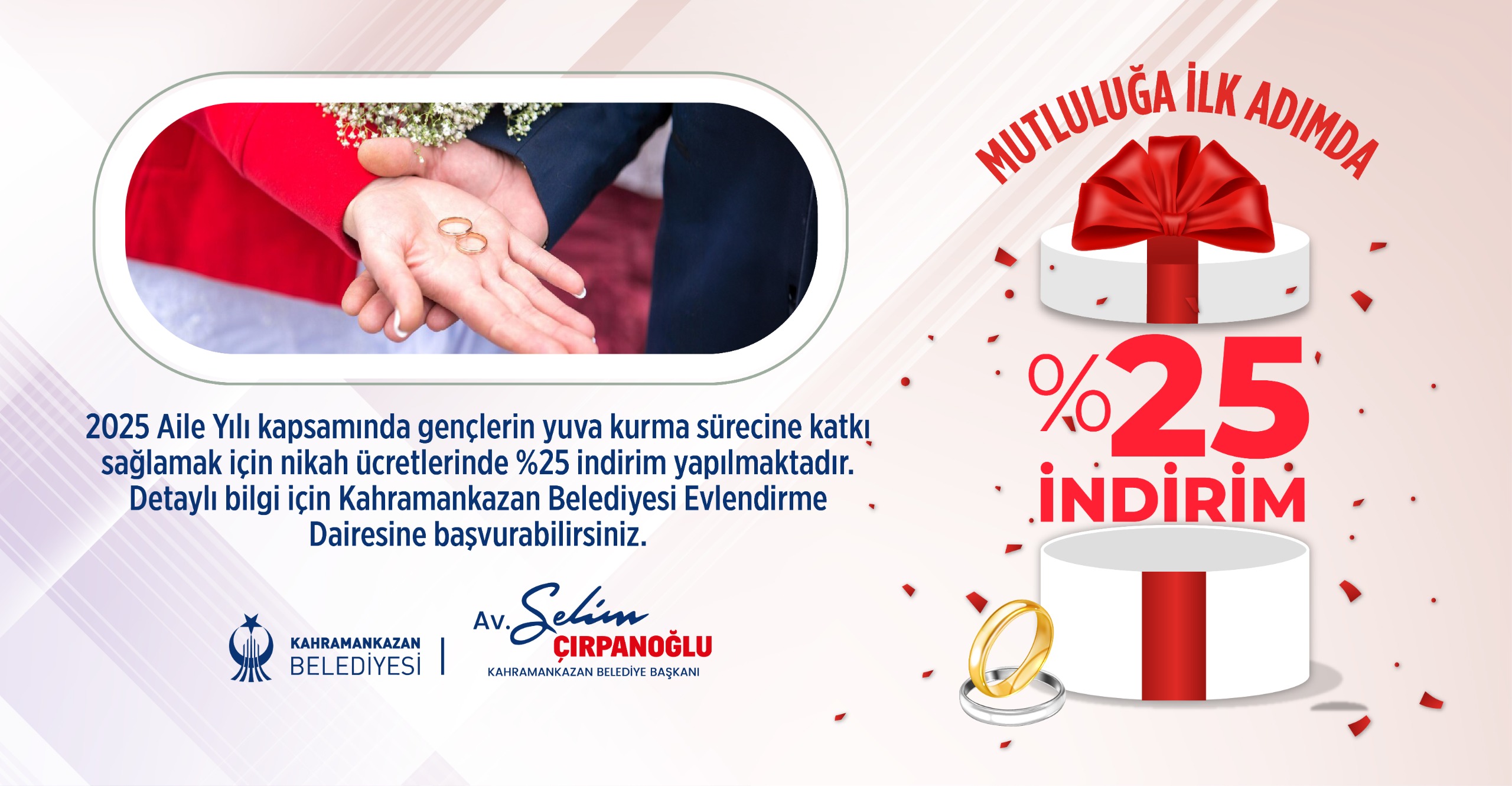 Beledi̇yeden Yeni̇ Evleneceklere Jest