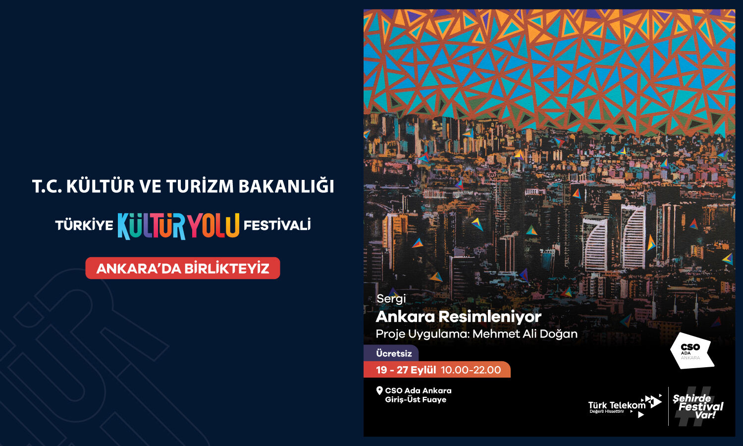 CSO ADA Ankara'da Eylül Ayı Sanatın, Müziğin ve Kültürün  Buluşma Noktası Oluyor